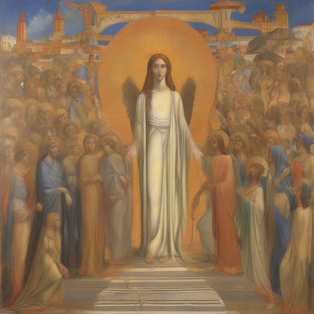 Time Travel: Angel in Hypermodern City, Artistic Style