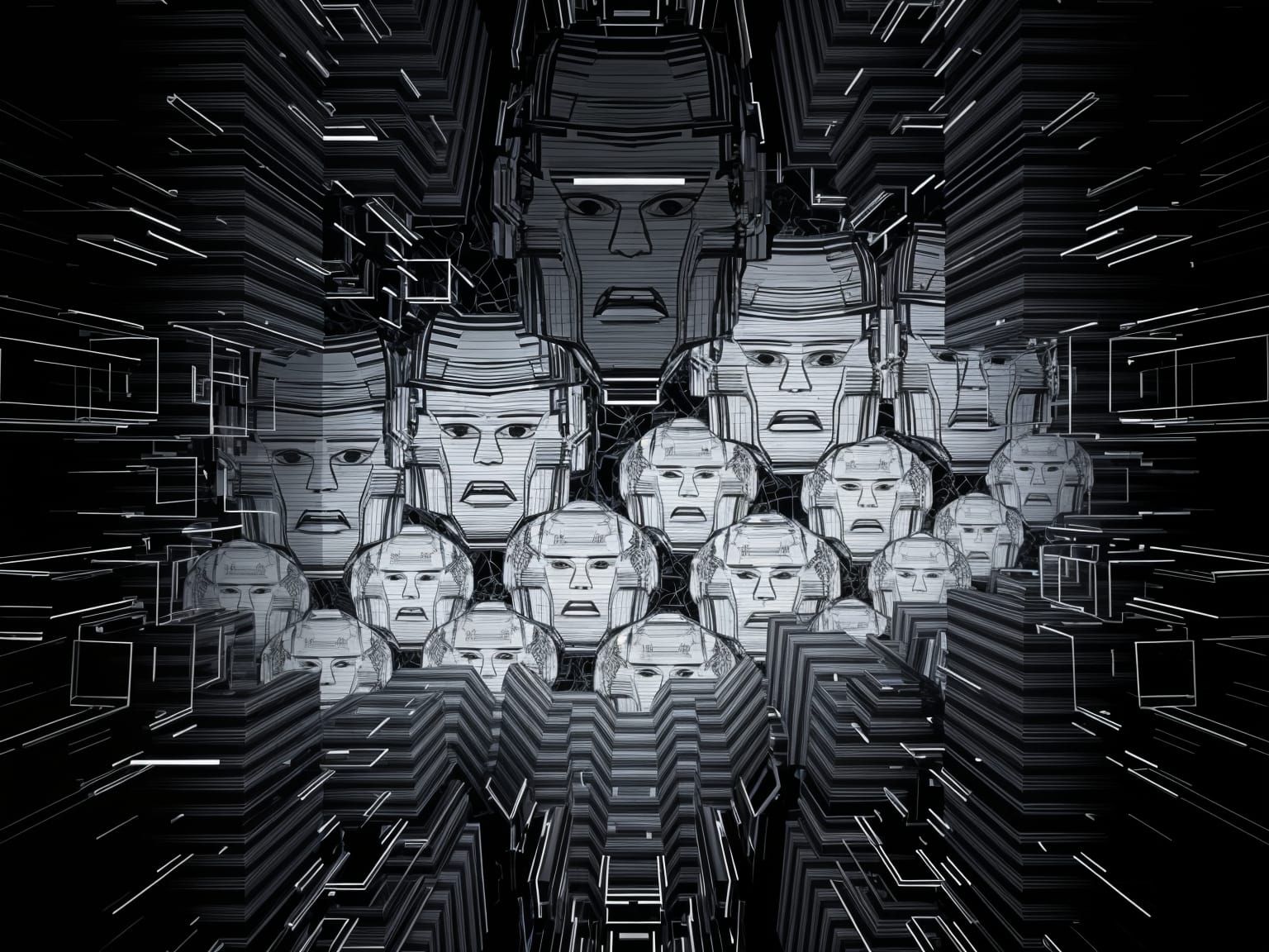 Ethereal Nightmare Vortex in Cyberpunk Haze