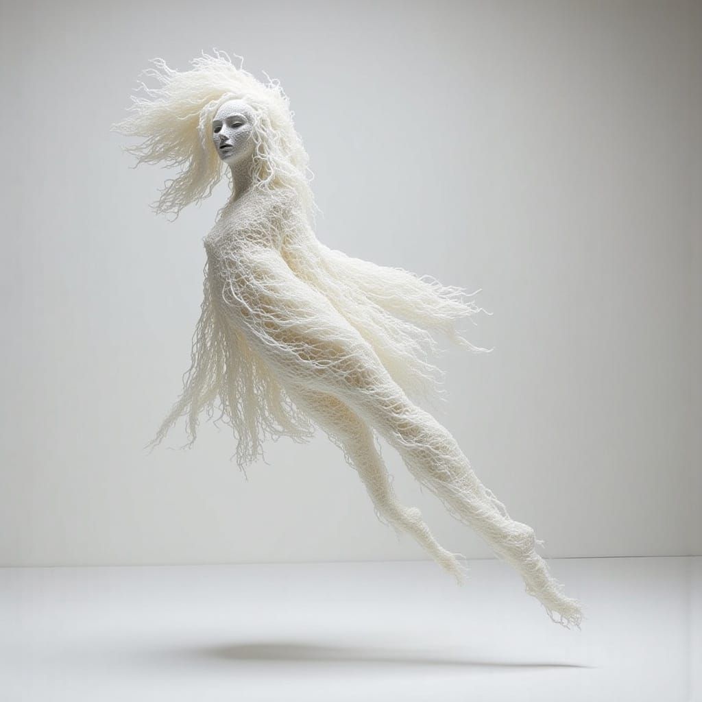 Ethereal String Art Woman by Joana Vasconcelos