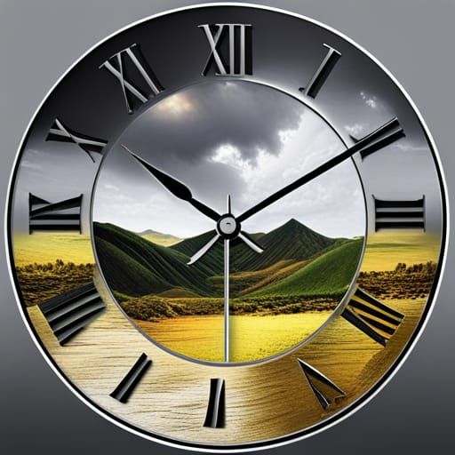 Dystopian Clockpunk Clocks in Hyperdetailed Matte Painting