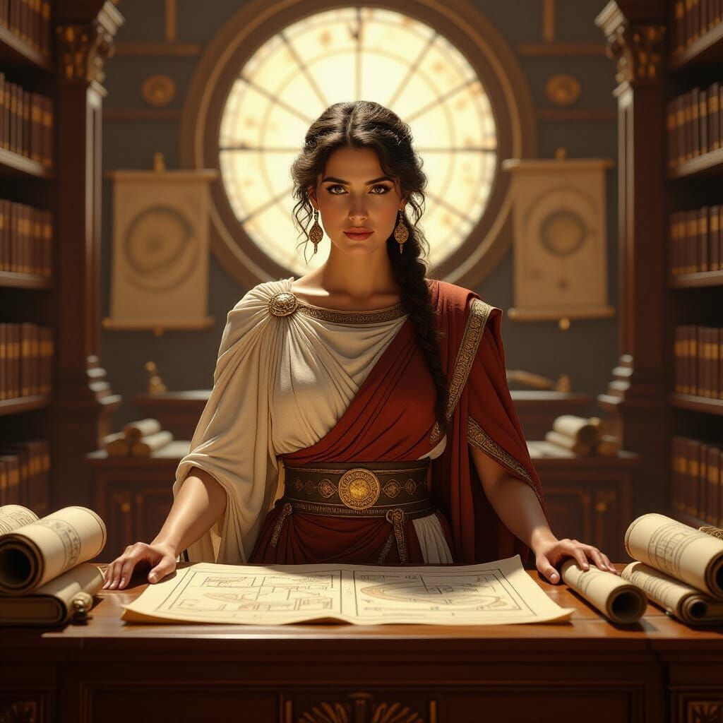 Hypatia in the Library of Alexandria, Golden Age