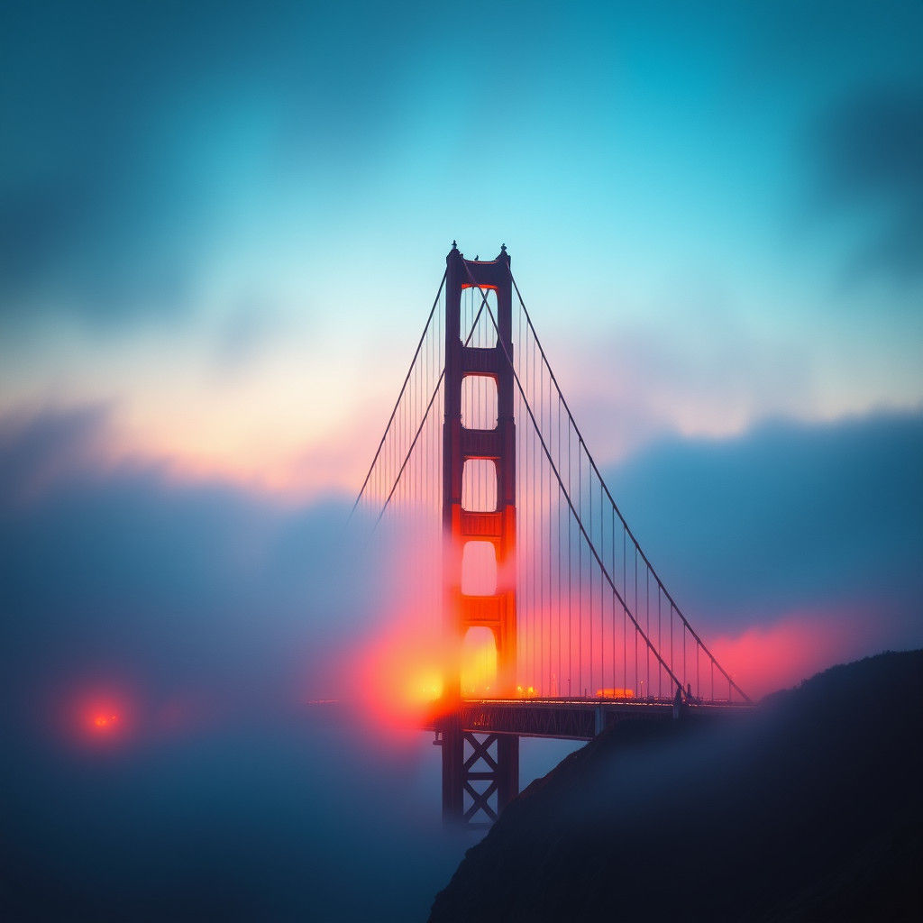 Golden Gate Bridge Reborn: Mist and Light
