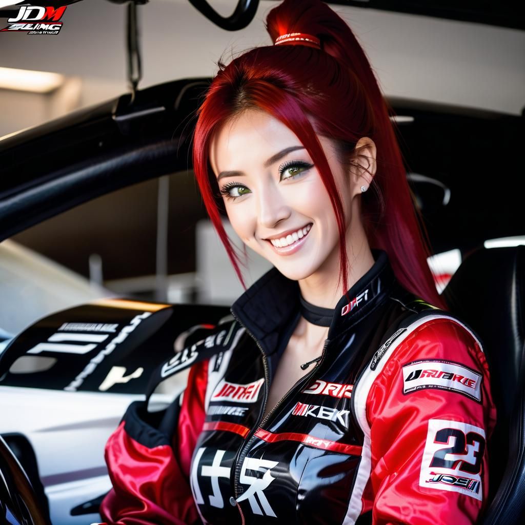 Cute Drift Racing Girl Sabaku Neko