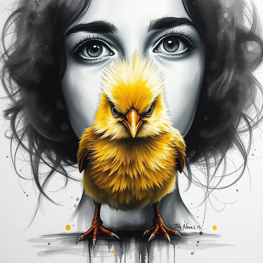 Ethereal Gouache Landscape with Maximalist Impressionist Ele...