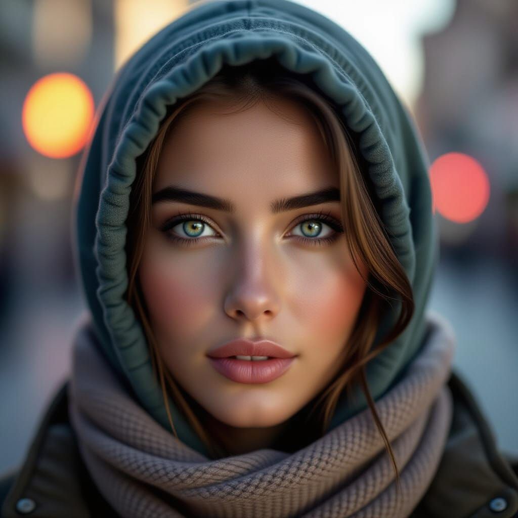 Hope Embodied: Epic Cinematic Portrait with Dramatic Lightin...