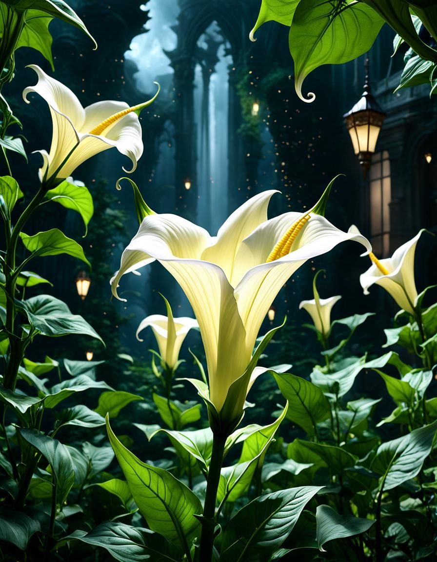 Flowers - White Angels Trumpet