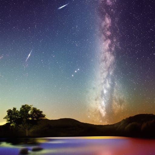 Night Sky Starfield Illustration