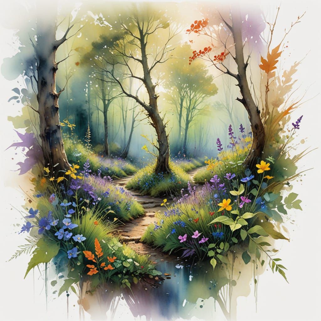 Autumnal Forest Path Unfurls like an Invitation to Wonder