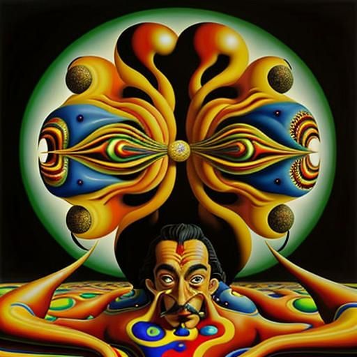 Surreal Pop Art with Fractal Optical Illusions