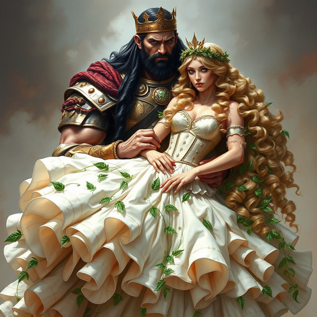 Victorious Roman King with Bride