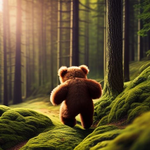 Teddy Bear's Escape: A Pixar-Style 3D Render