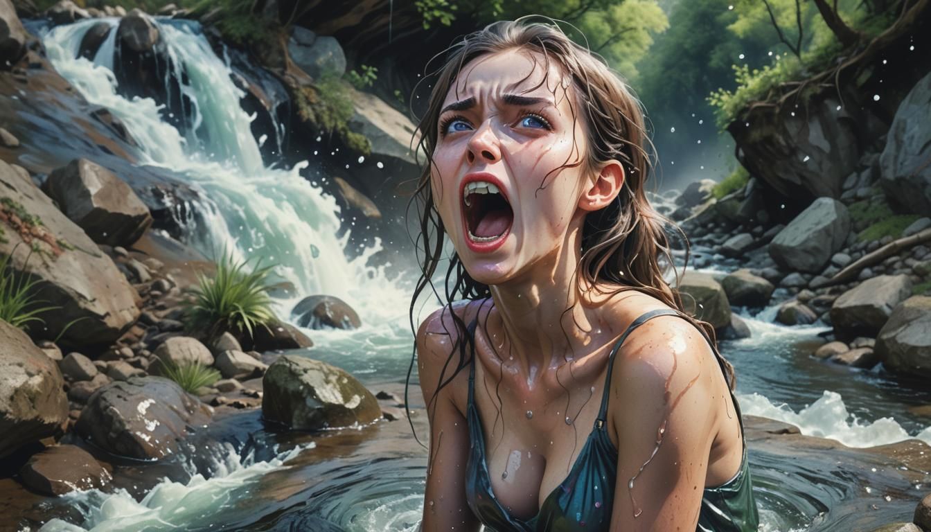 Screaming Woman Near Brook: Hyperrealism and Comix Art