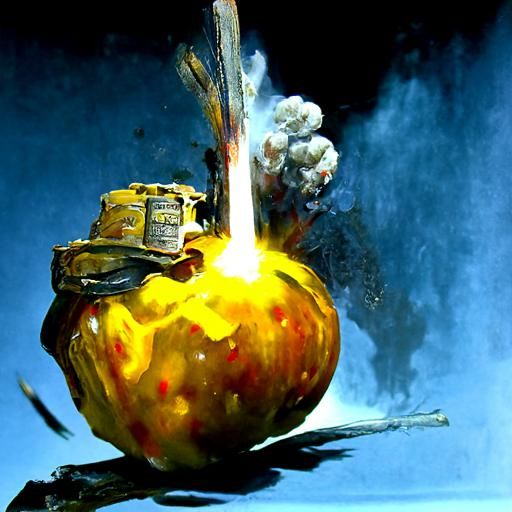 Golden Apple grenade exploding