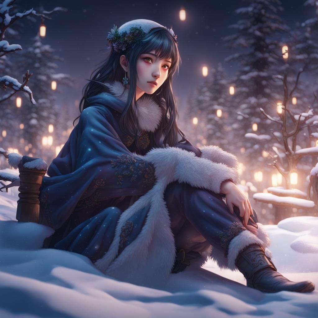 Komi in Snow: Detailed Matte Painting