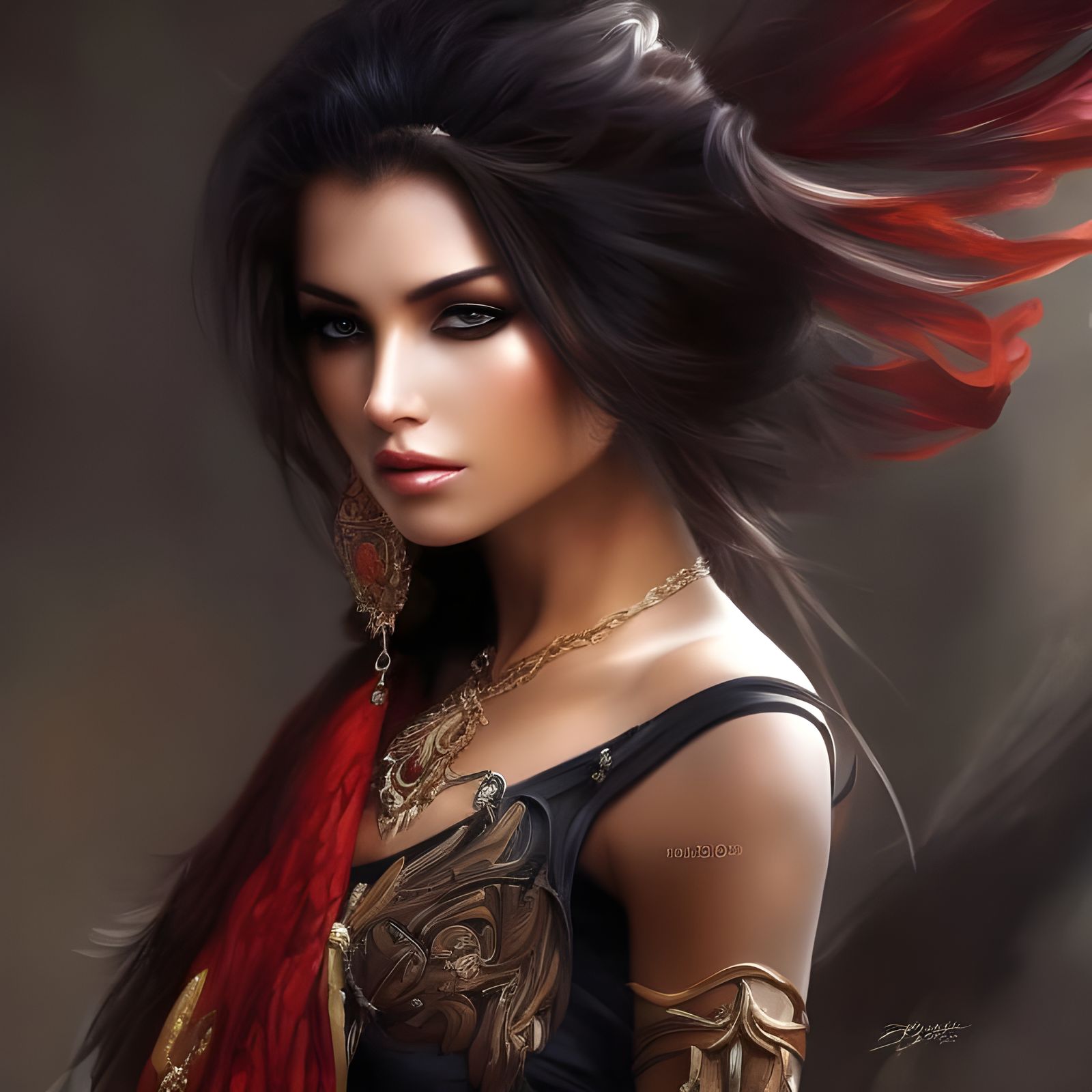 Hyperdetailed Beauty in Desert Landscape