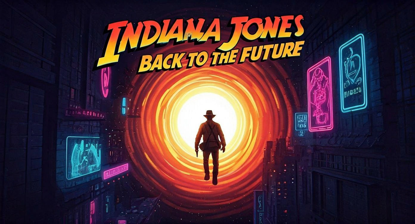 Indiana Jones Time Travels: Futuristic Adventure Poster