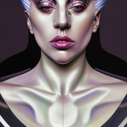 Futuristic Portrait in Hyperdetailed Mannerist Style