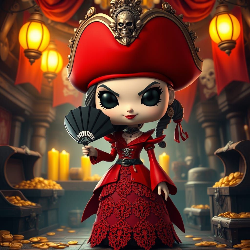 Pirate Queen in Funko Pop Style