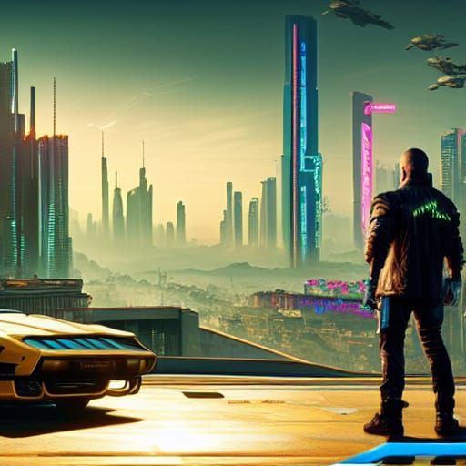 Cyberpunk 2077: Epic Digital Matte Painting