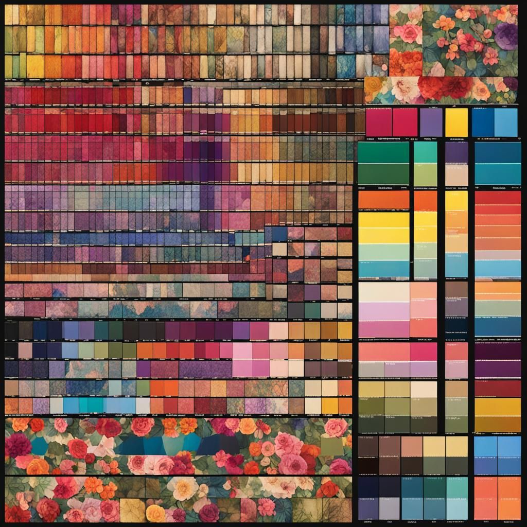 Boho Capsule Wardrobe Chart in Rainbow Colors