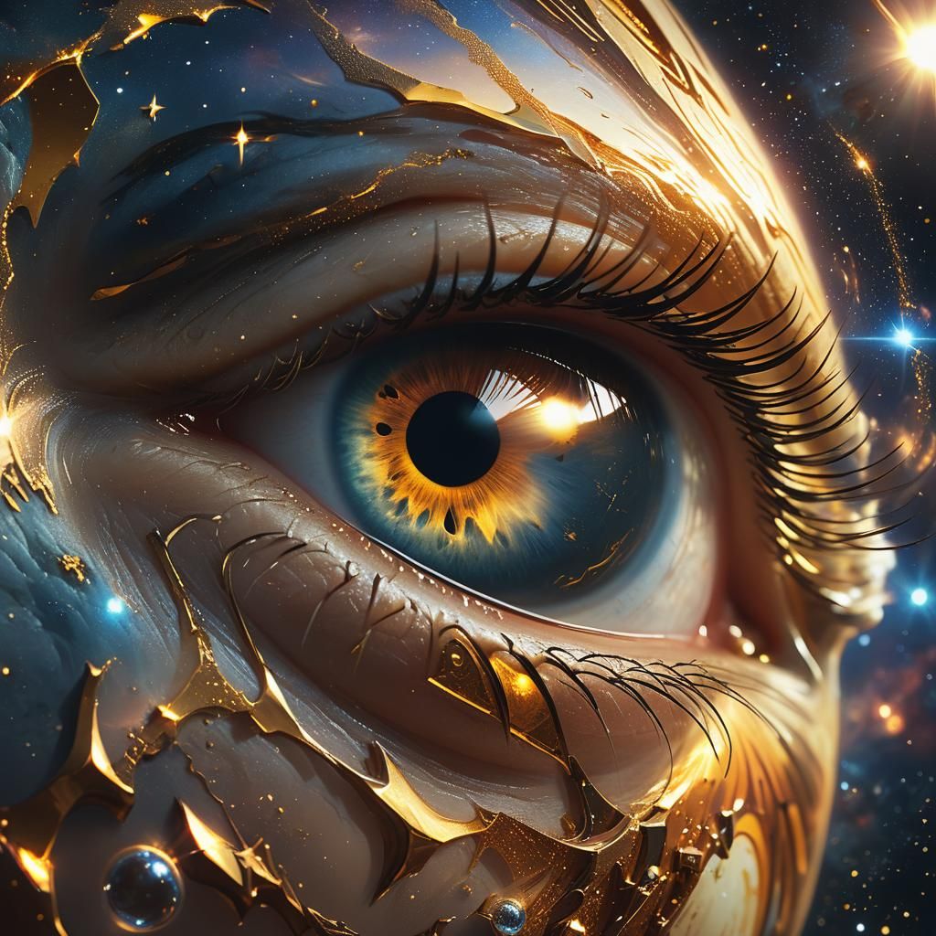 Nebula Eye: Cinematic Sci-Fi Digital Art