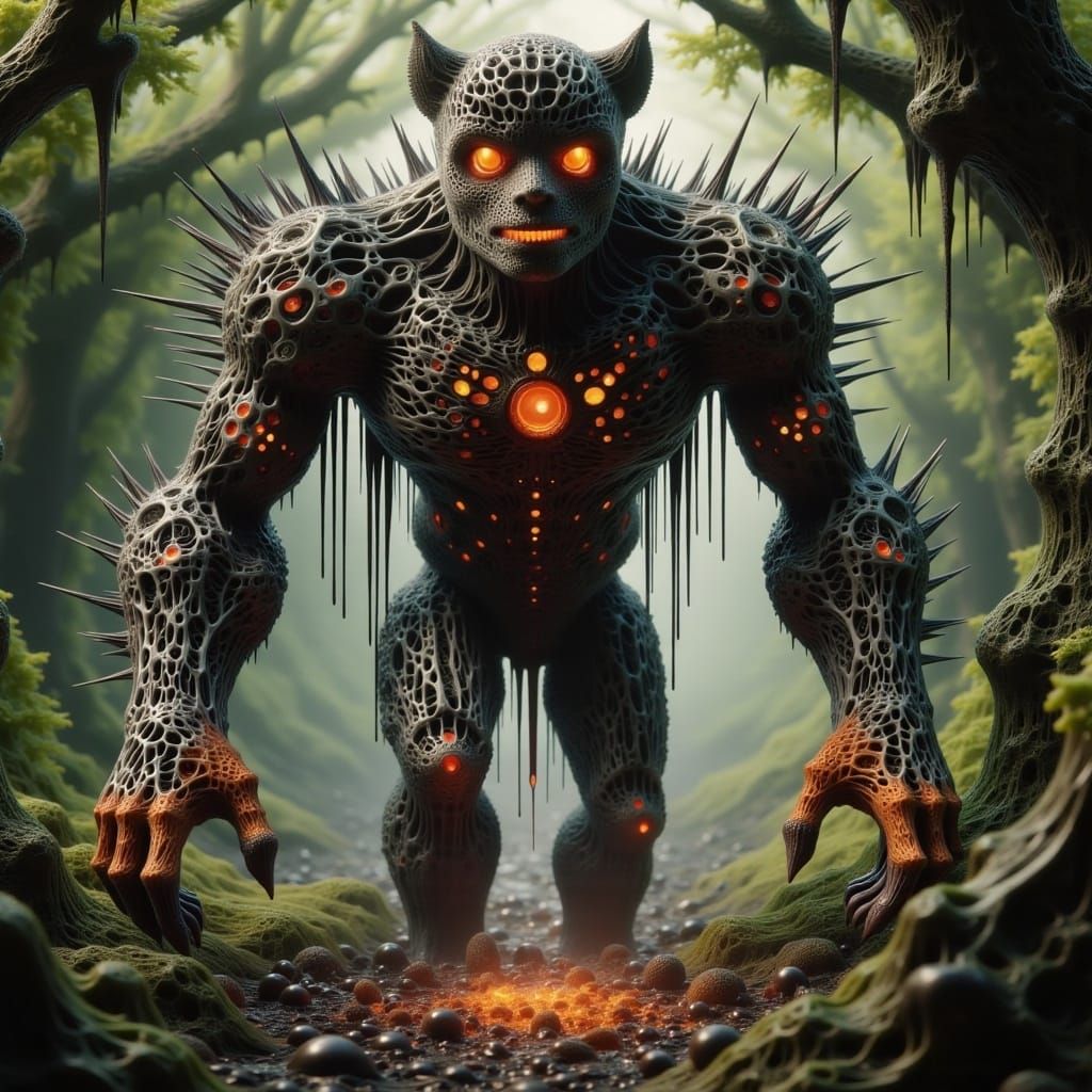 Mechanical Orange with Mesh Array and Steampunk Elements