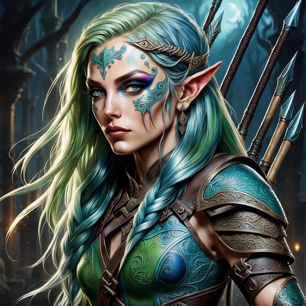 a female elf warrior
