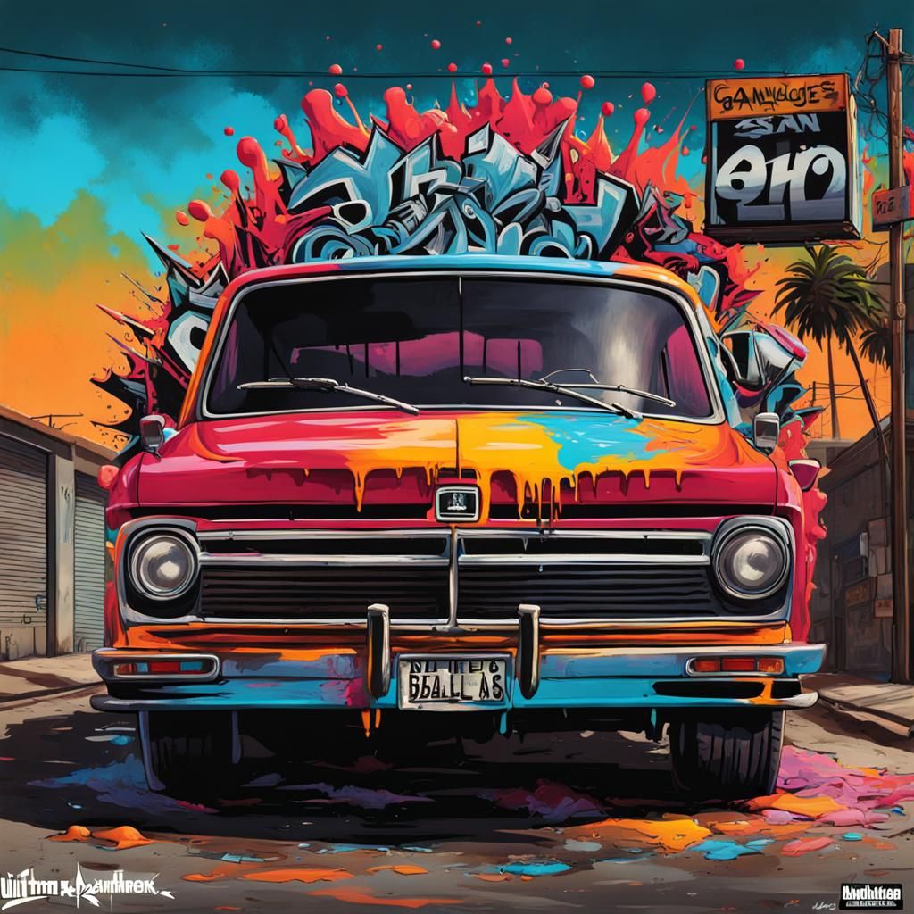 GTA San Andreas Los Balas Gang Graffiti Art