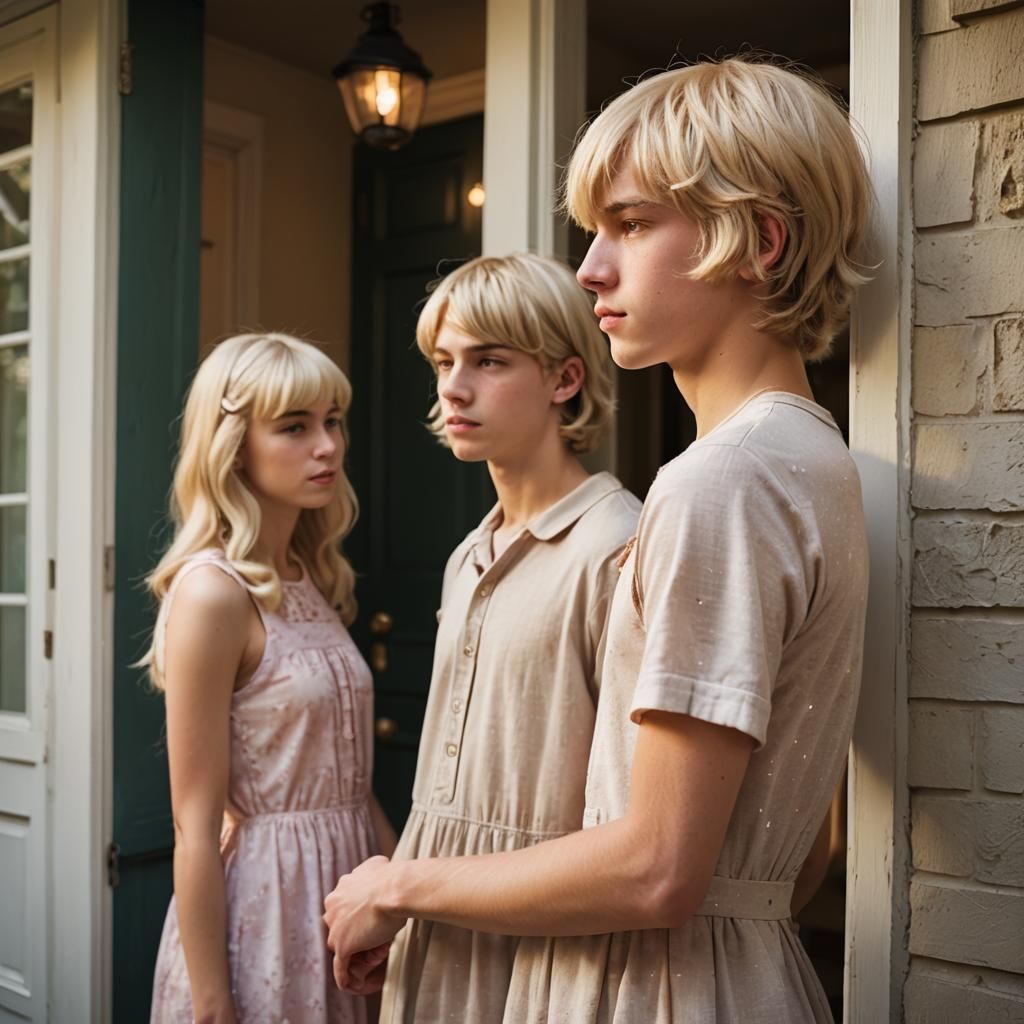 Teen in Babydoll Dress: Editorial Portrait