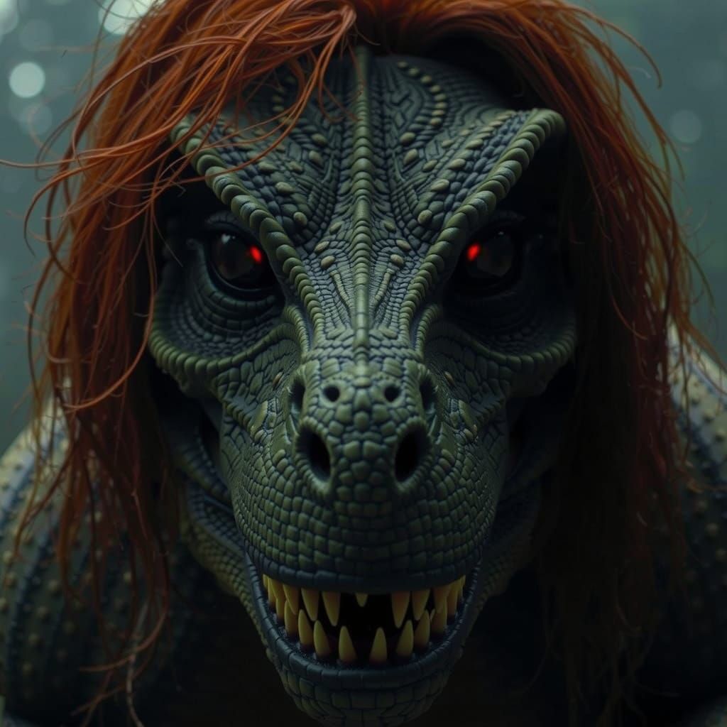 Mysterious High School Figure in Dark, Moody Lighting