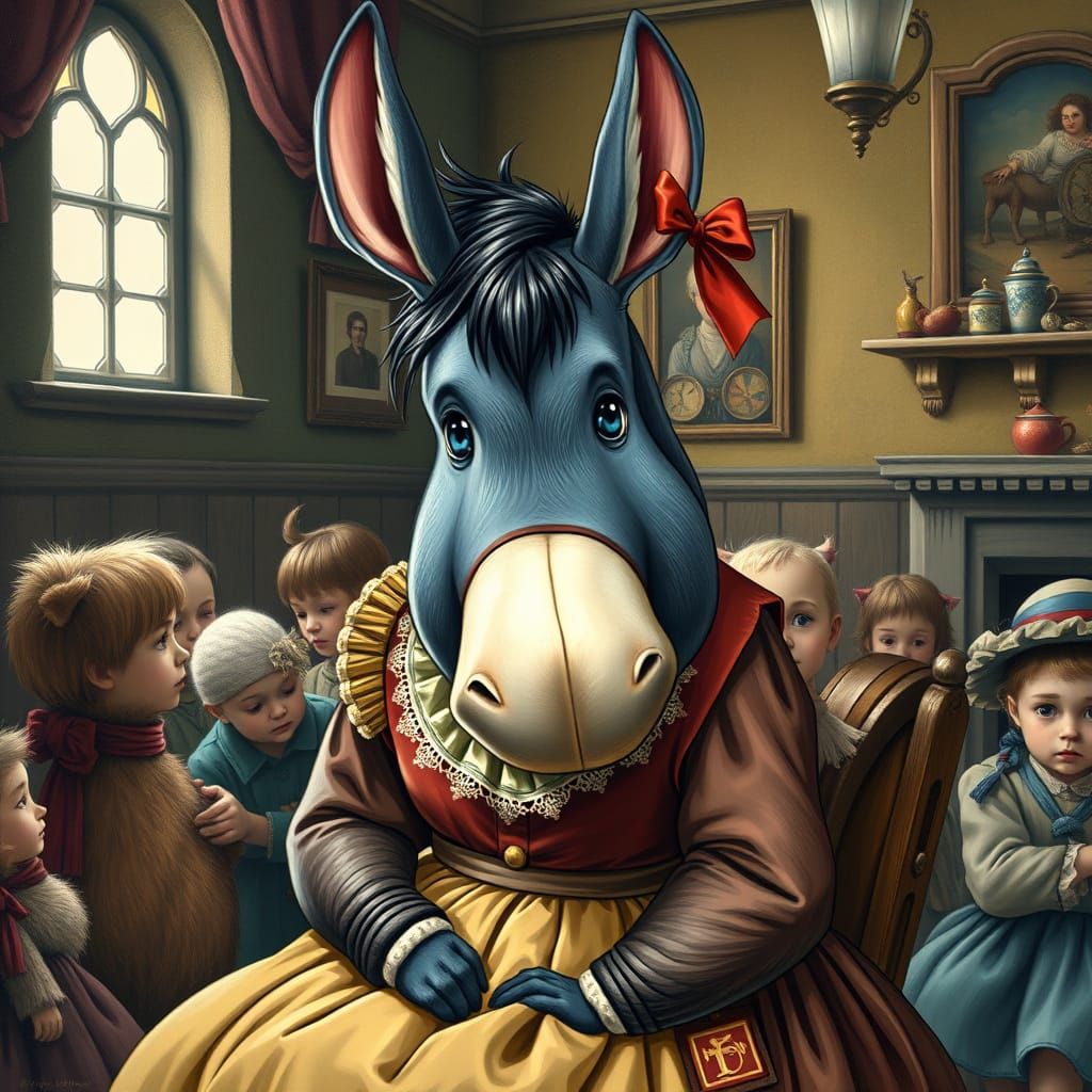 Eeyore Governess in Victorian Orphanage