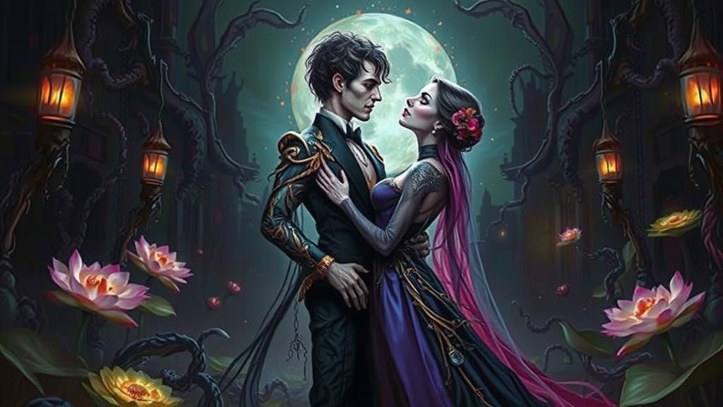 Vampire Queen in Industrial Gothic Wonderland