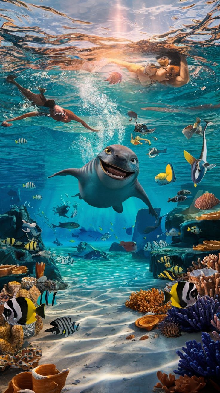 Underwater Movie Poster: The Adventures of Costeau