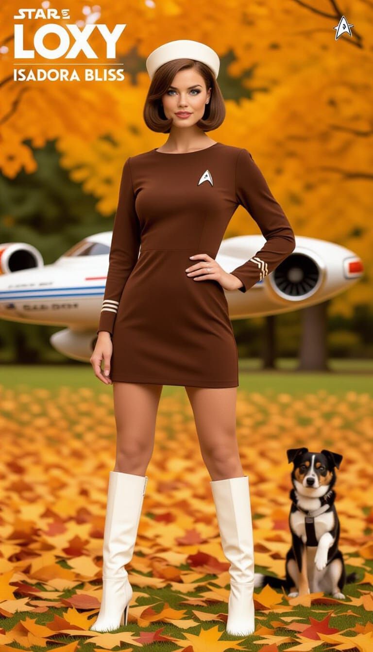 Retro-Futurist Starfleet Officer Loxy Isadora Bliss in 1960s...