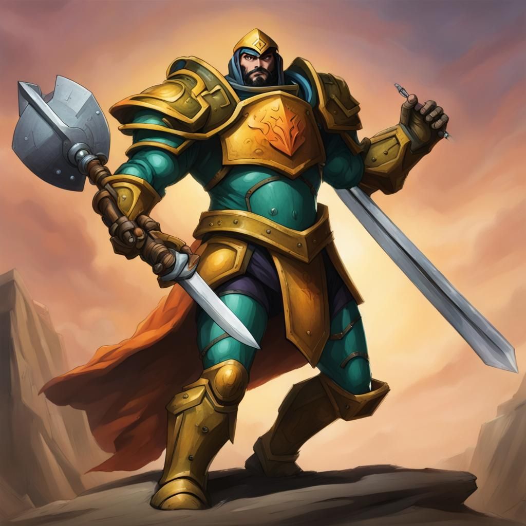 Man-at-Arms as Azrael Character