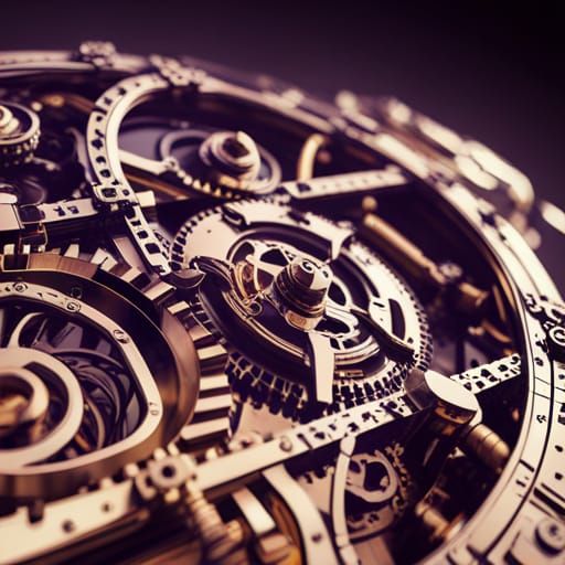 Magical Lunar Calendar Clock in Sci-Fi Style