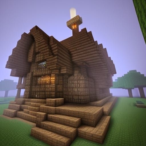 Ethereal Minecraft Enemy Design in Fantasy Style