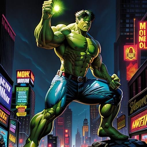 Incredible Hulk: Comic Book Art Style
