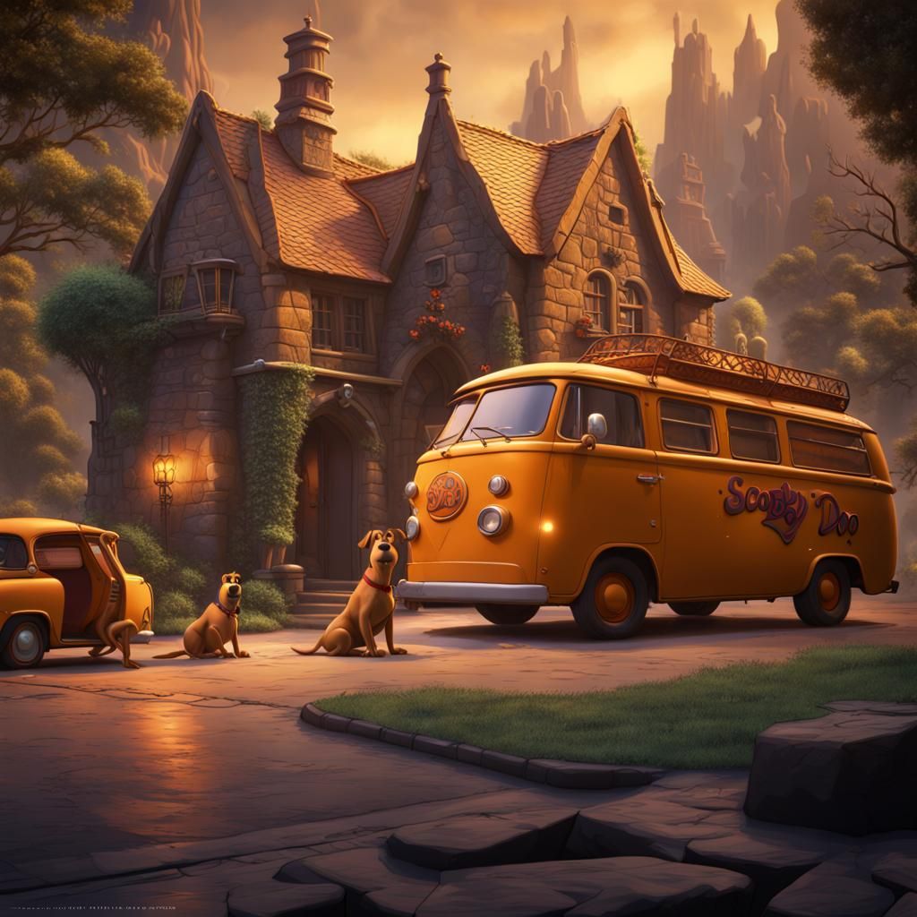 Scooby-Doo Detailed Matte Painting