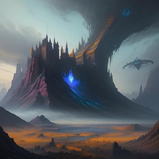 Fantastical Matte Painting in Deep Color