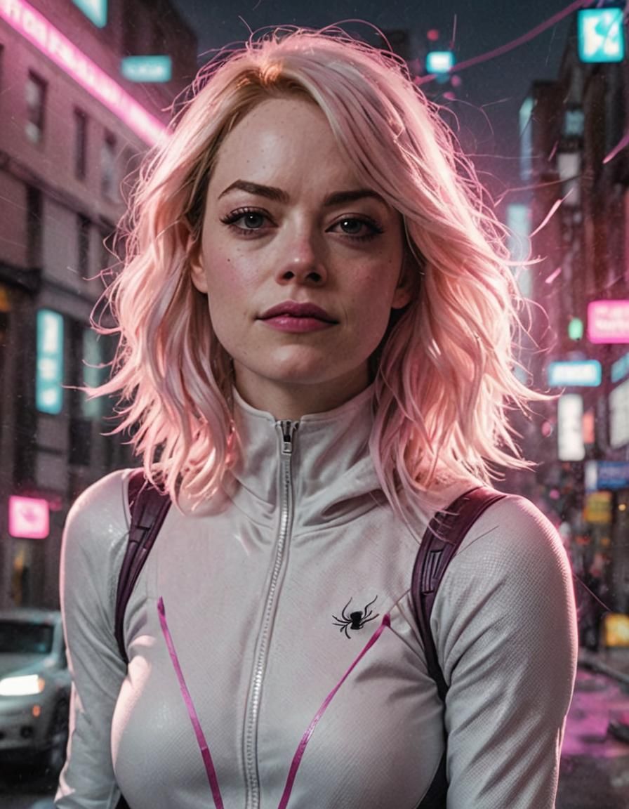 Emma Stone as Spider-Gwen Concept Art