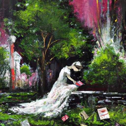 Moonlit Garden Reader: Graffiti Art Style