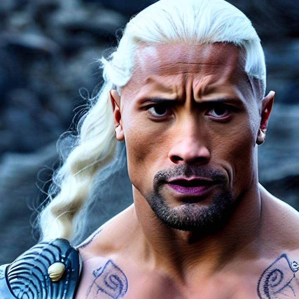 Dwayne Johnson as Daenerys Targaryen