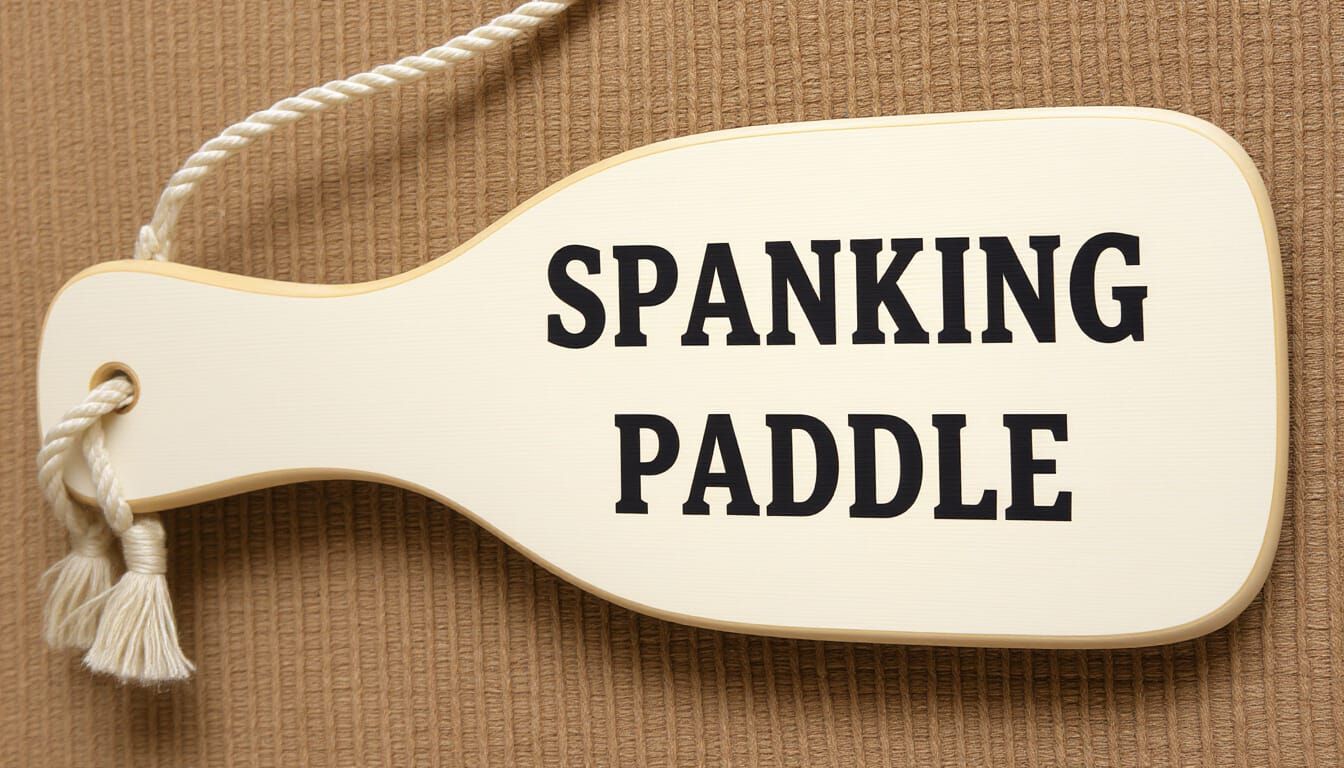 Vintage Spanking Paddle on Wall