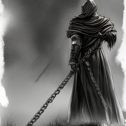 Dark Knight with Scythe in Twisted World