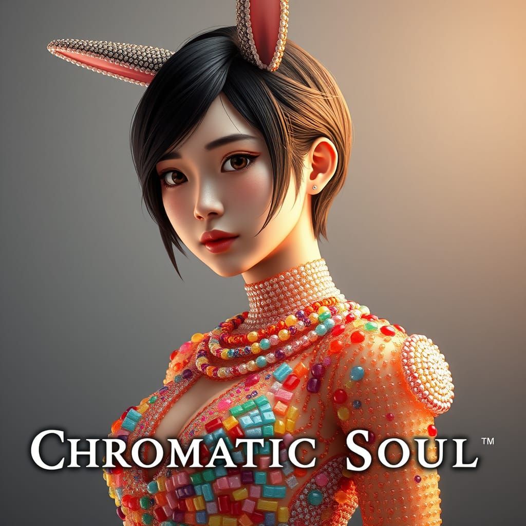 Chromatic Soul Game Cover: Beaded Asian Woman