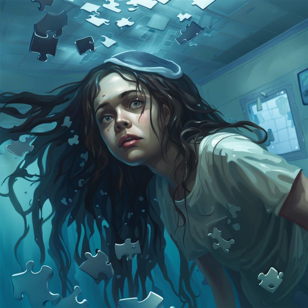 Underwater Hospital Room Puzzle Piece Nightmare