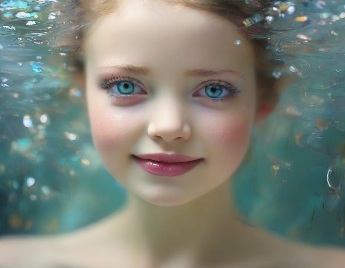 Surreal Underwater Goddess Unfolds in Dreamlike Beauty
