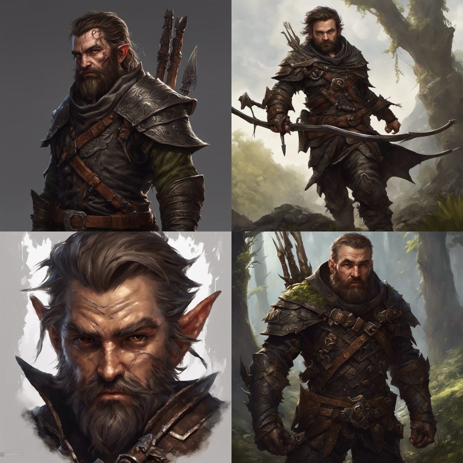 Halfling Assassin Concept Art in Dark Fantasy Style