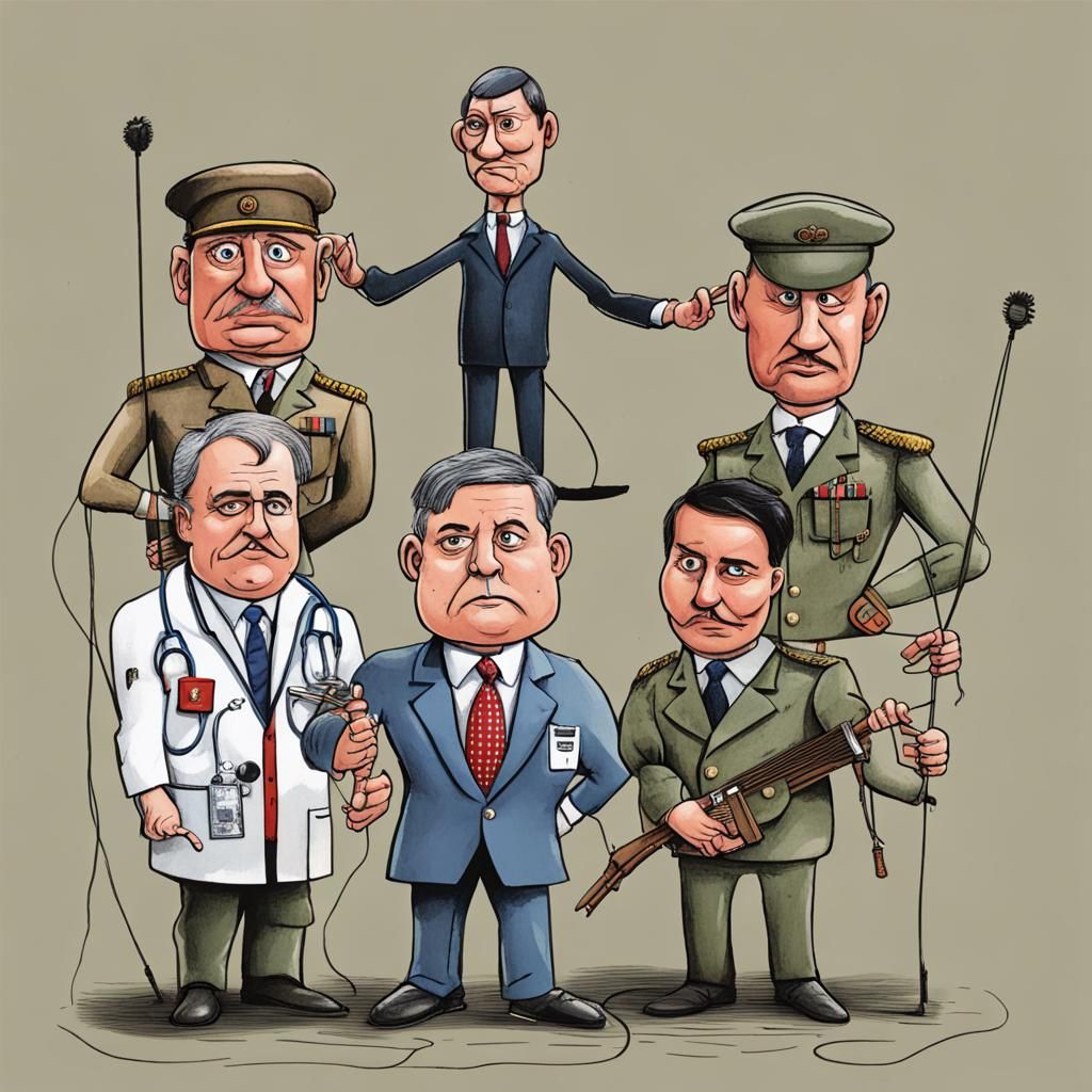 Banker Puppet Master: Social Control Allegory